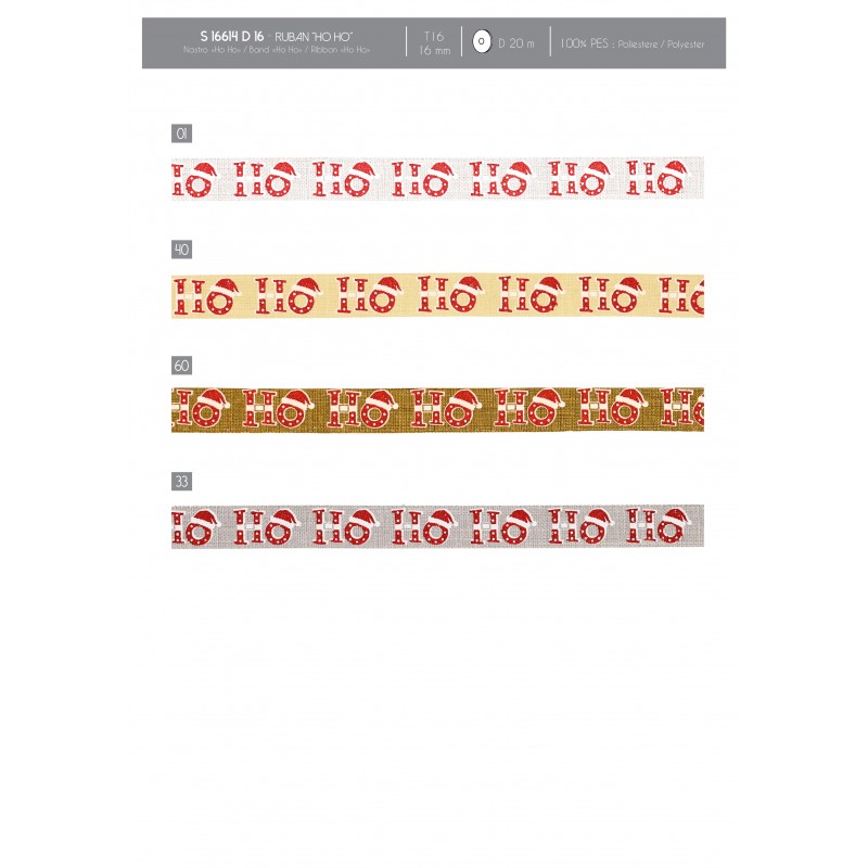 Stephanoise S16614 - RUBAN "HO HO"