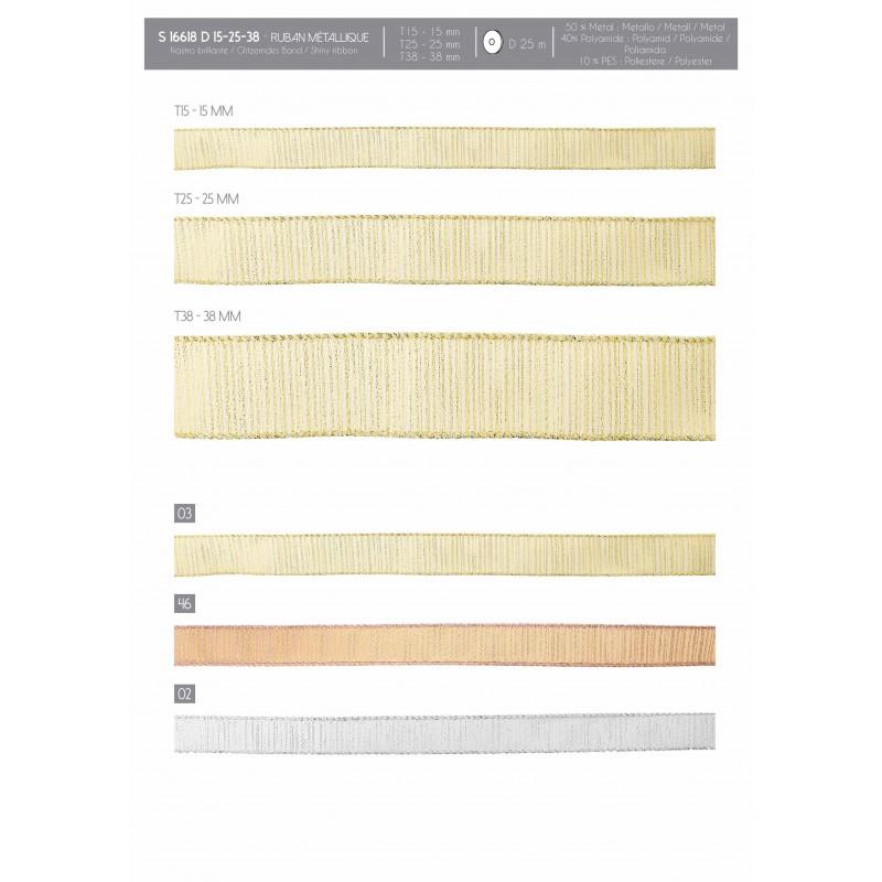 Stephanoise S16618 - RUBAN MÉTALLIQUE LAITONNE