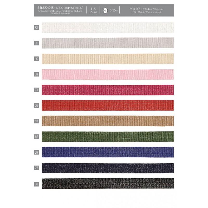 Stephanoise S16620 - GROS GRAIN METALLISE