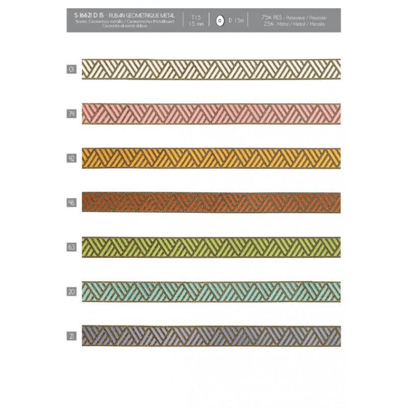 Stephanoise S16621 - RUBAN GEOMETRIQUE METAL