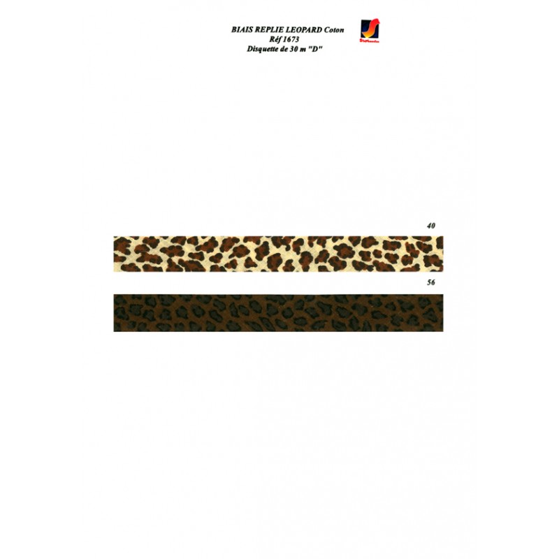 Stephanoise S1673 - BIAIS REPLIE LEOPARD