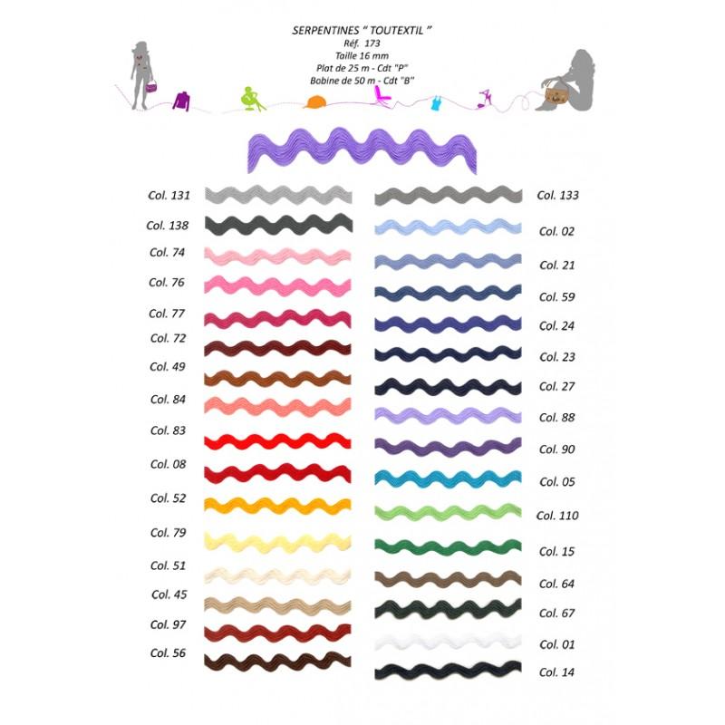 Stephanoise S173 - SERPENTINE TOUTEXTILE 15 MM