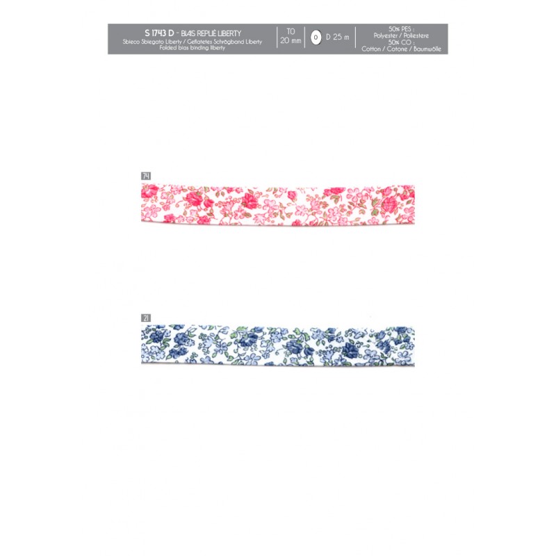 Stephanoise S1743 - BIAIS REPLIE LIBERTY