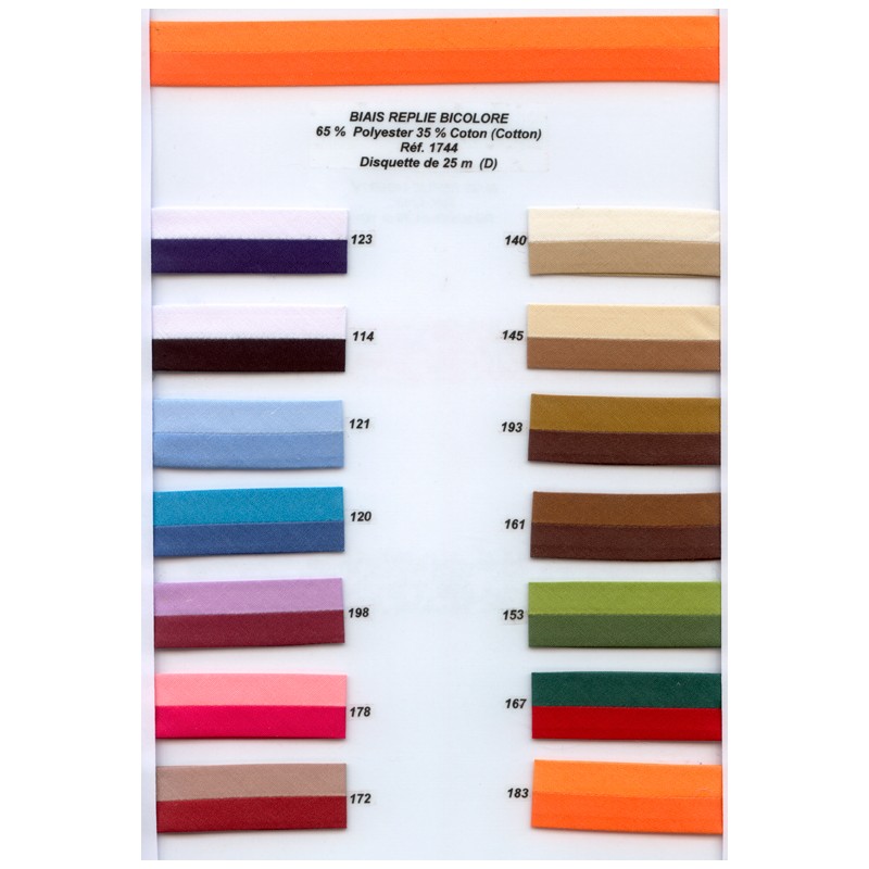 Stephanoise S1744 - BIAIS REPLIE BICOLORE