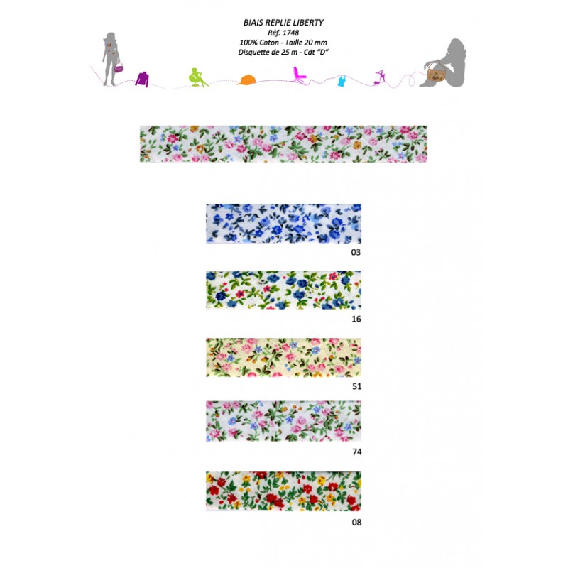 Stephanoise S1748 - BIAIS REPLIE LIBERTY 20/10