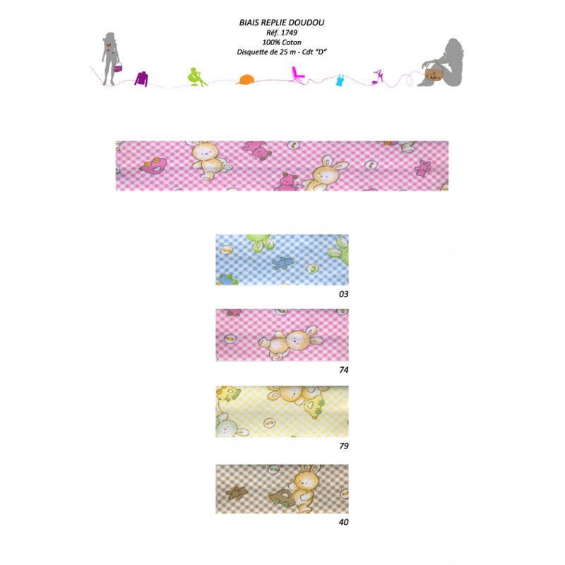 Stephanoise S1749 - BIAIS REPLIE "DOUDOU" 25/12