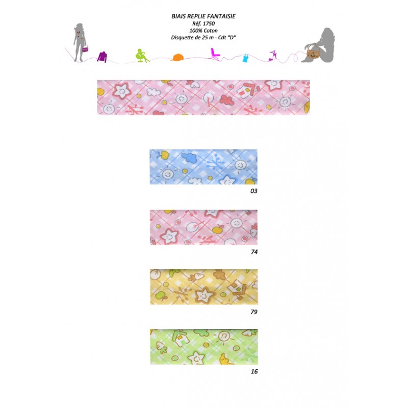 Stephanoise S1750 - BIAIS REPLIE FANTAISIE 25/12