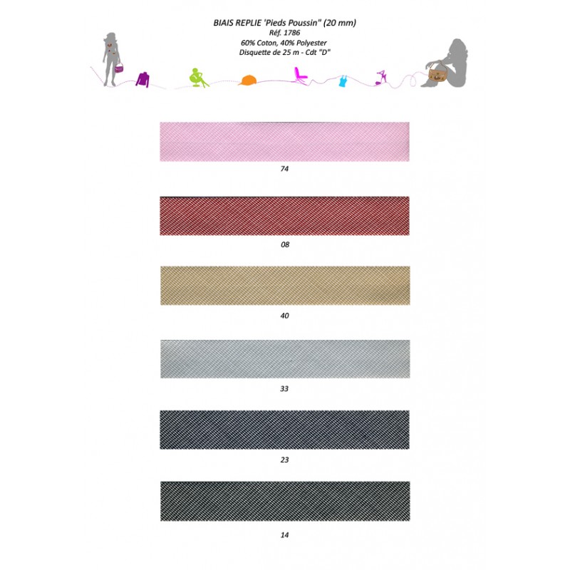 Stephanoise S1786 - BIAIS REPLIE "PIEDS POUSSIN"