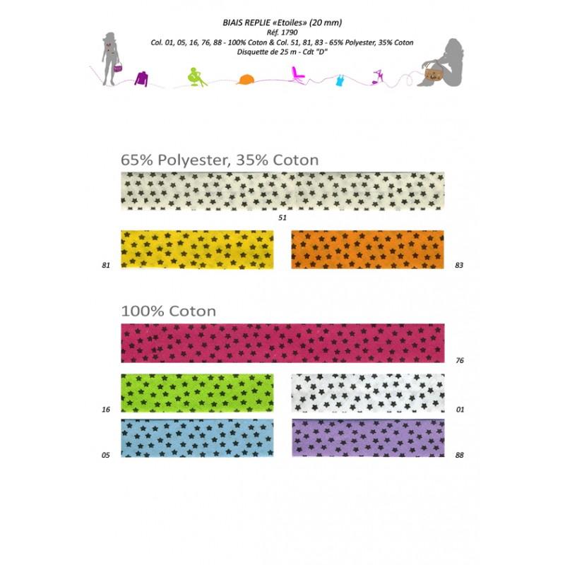 Stephanoise S1790 - BIAIS REPLIE "ETOILES"