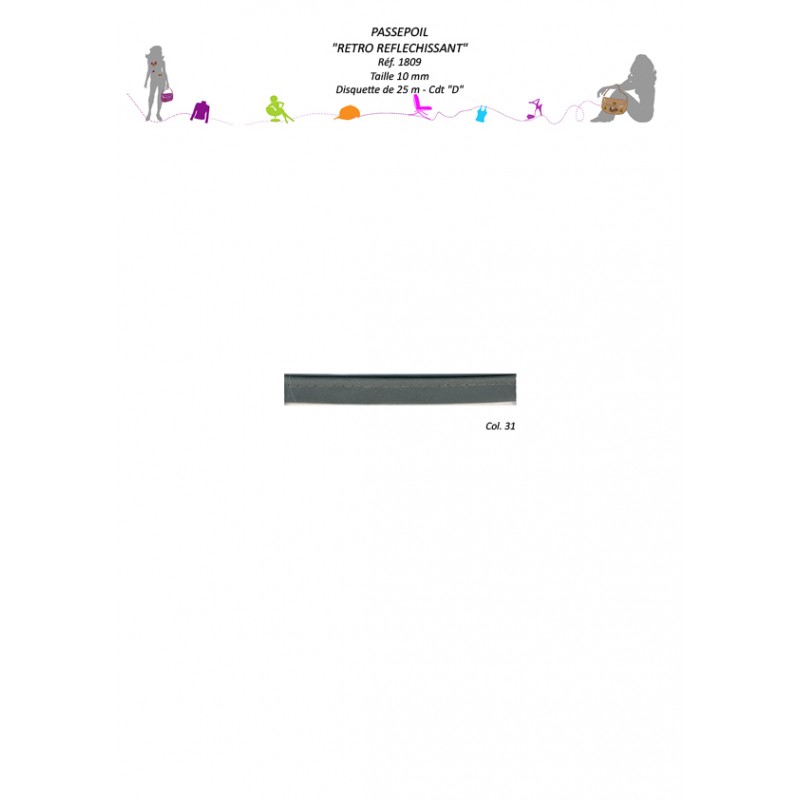 Stephanoise S1809 - PASSEPOIL RETRO REFLECHIS