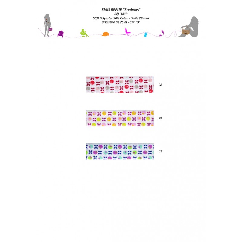 Stephanoise S1818 - BIAIS REPLIE "BONBONS"