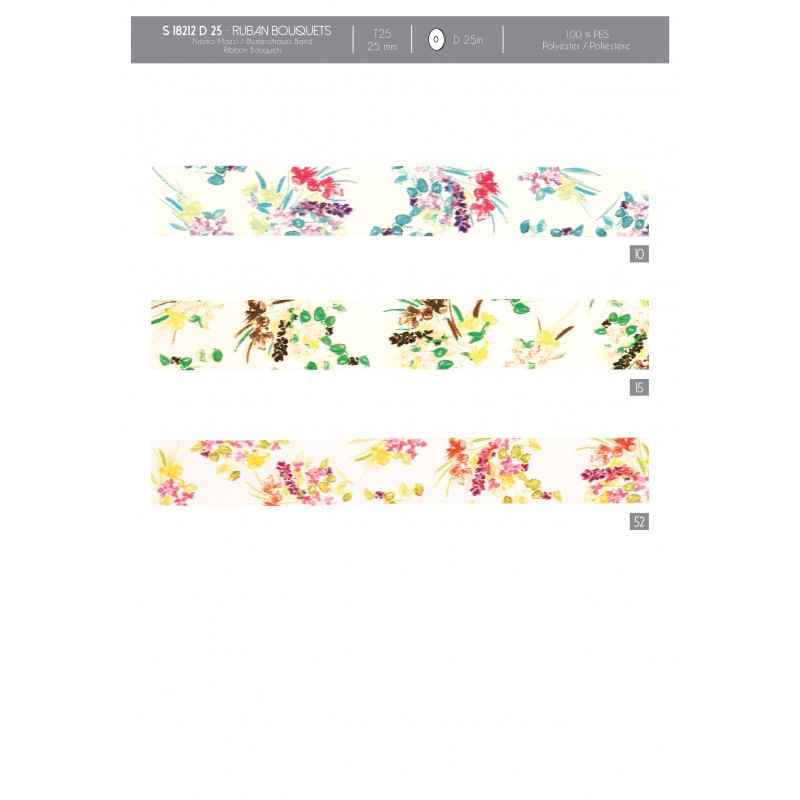 Stephanoise S18212 - RUBAN BOUQUETS