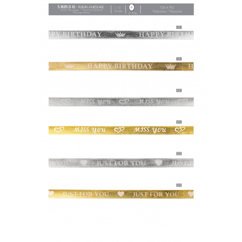 Stephanoise S18215 - RUBAN A MESSAGE