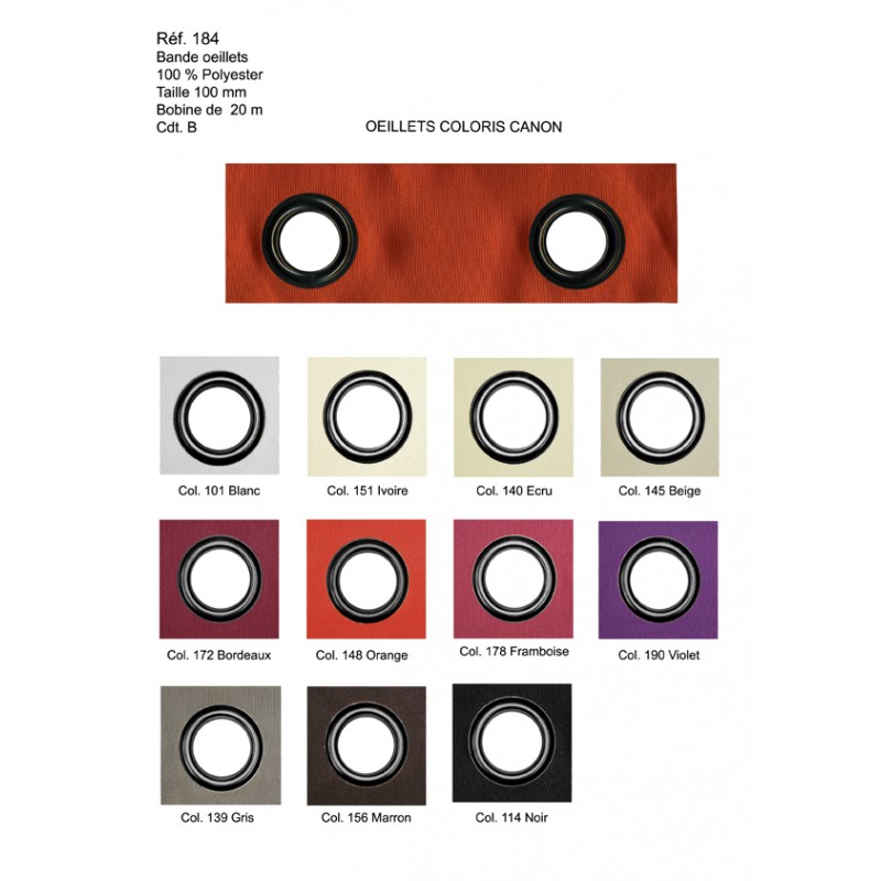 Stephanoise S184 - BANDE OEILLETS CAVALIERE