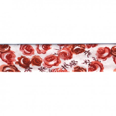 stephanoise S1840 - BIAIS REPLIE ROSES 25/12+12