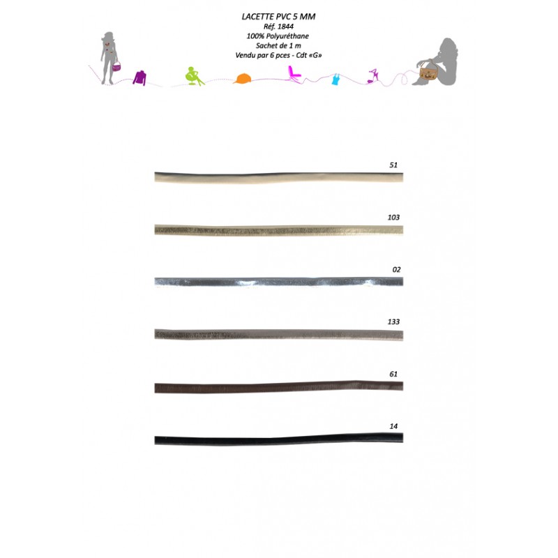 Stephanoise S1844 - LACETTE SIMILI 5MM