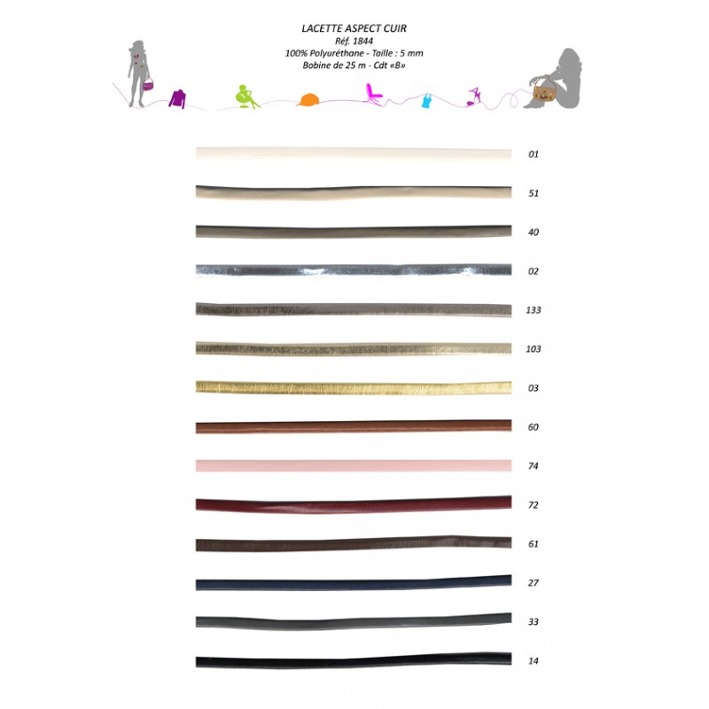 Stephanoise S1844 - LACETTE SIMILI 5MM