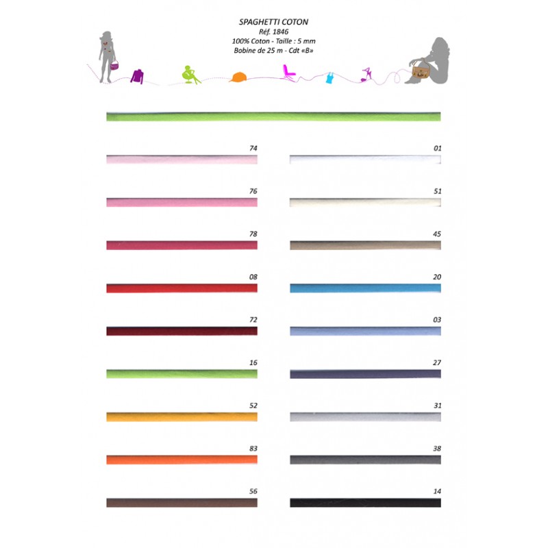 Stephanoise S1846 - SPAGHETTI COTON 5 MM
