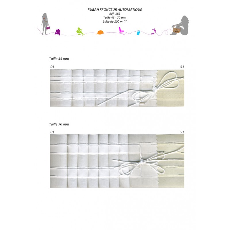 Stephanoise S185 - RUBAN FRONCEUR AUTOMATIQUE
