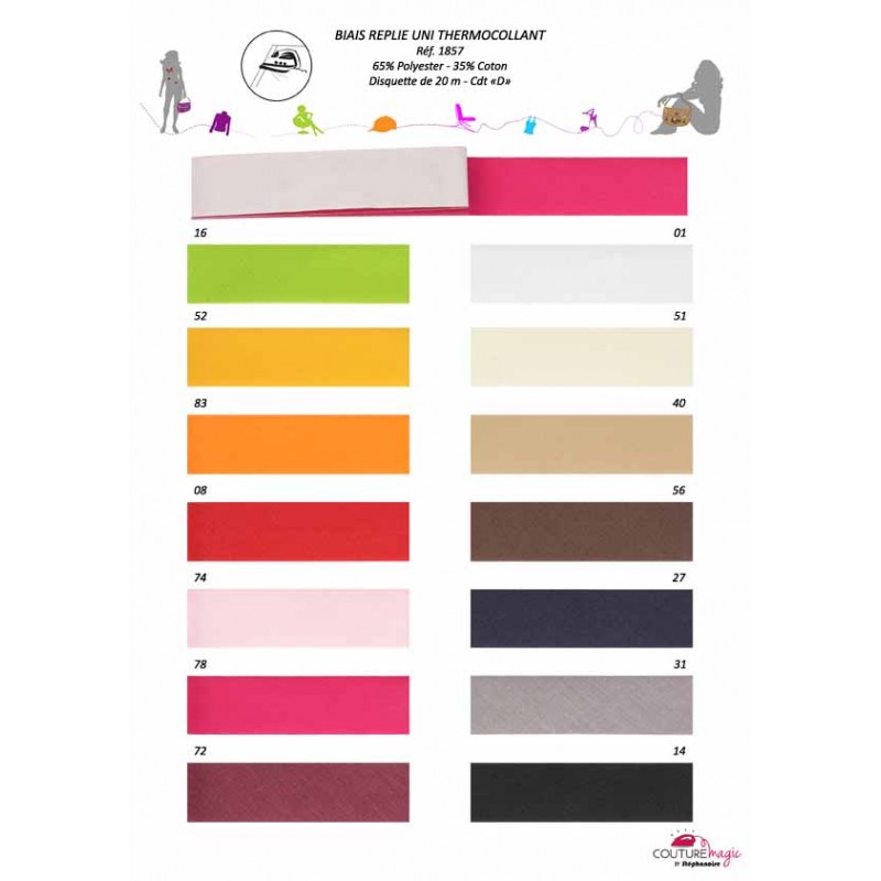 Stephanoise S1857 - BIAIS REPLIE UNI/THERMOCOLLANT