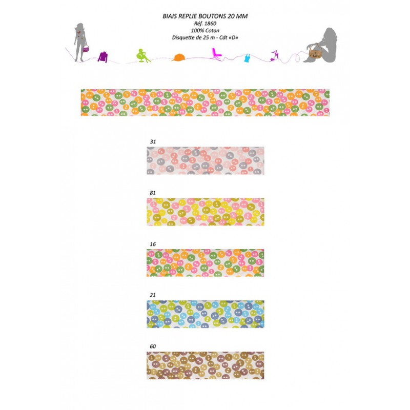 Stephanoise S1860 - BIAIS REPLIE BOUTONS