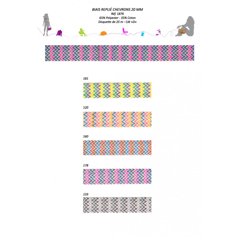 Stephanoise S1876 - BIAIS REPLIE CHEVRONS 20/10/10