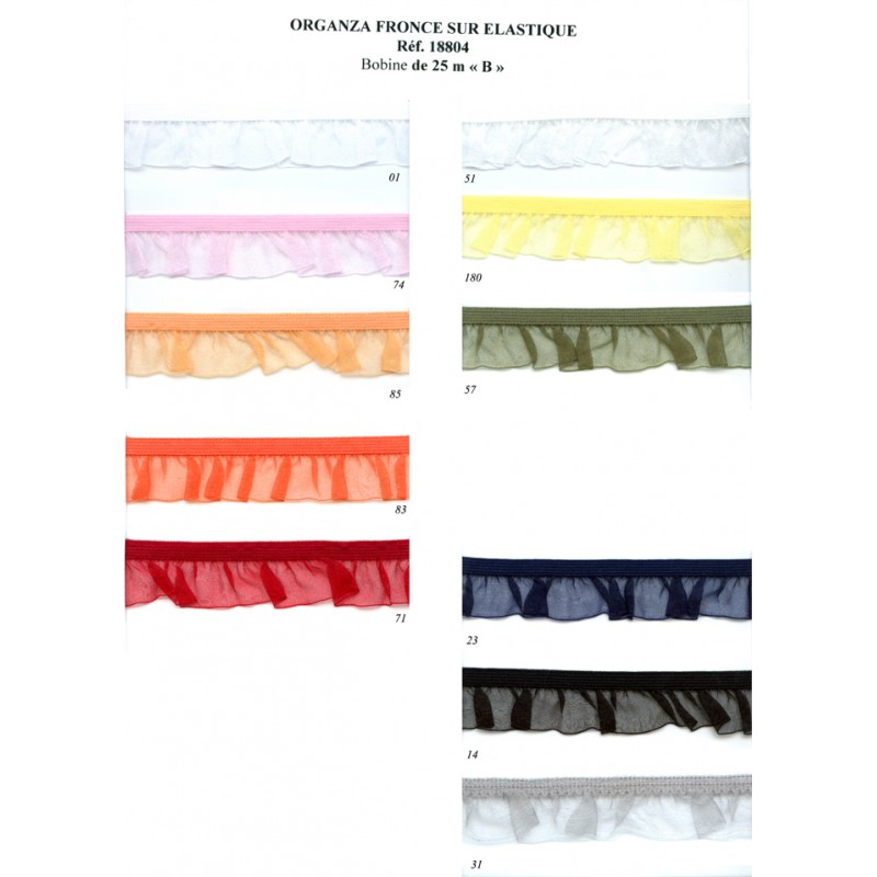Stephanoise S18804 - ORGANZA FRONCE SUR ELASTI