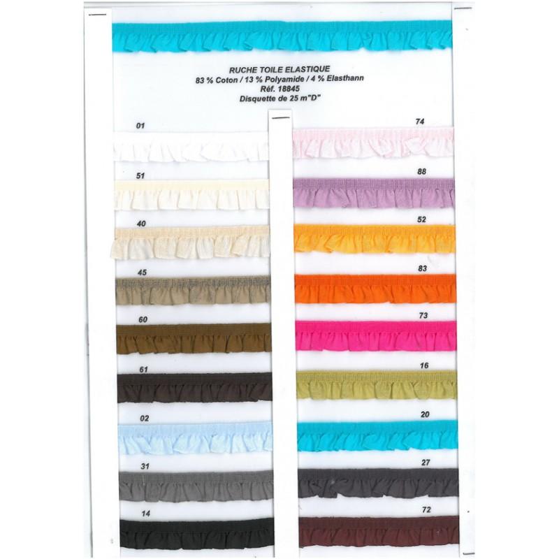 Stephanoise S18845 - RUCHE VOILE ELASTIQUE 16MM