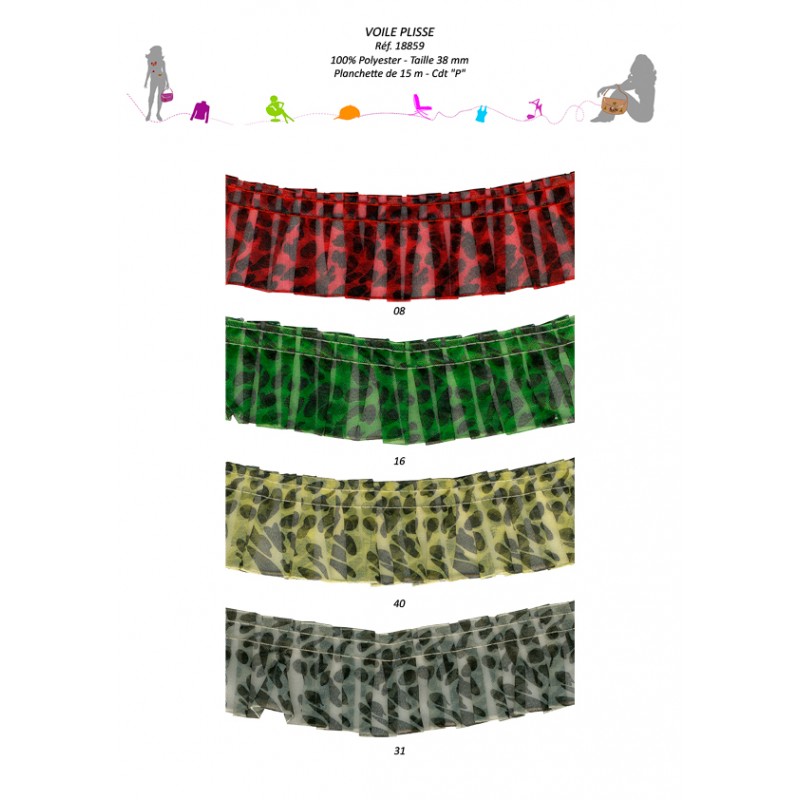 Stephanoise S18859 - VOILE PLISSE 38 MM