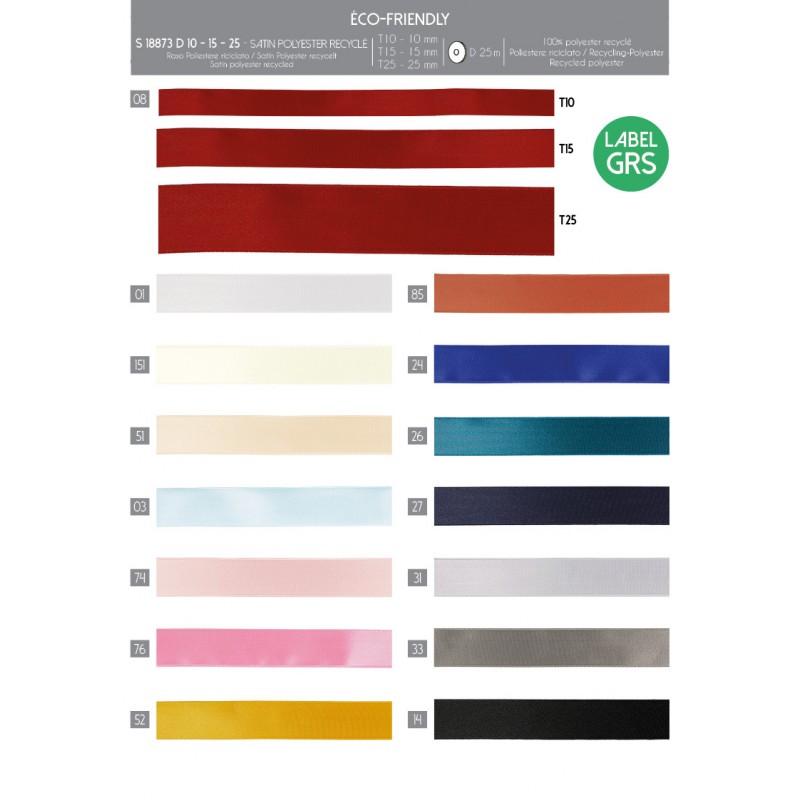 Stephanoise S18873 - SATIN POLYESTER RECYCLÉ