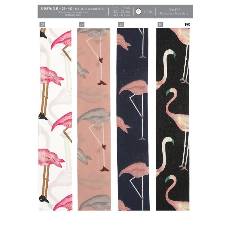 Stephanoise S18876 - RUBAN FLAMANT ROSE
