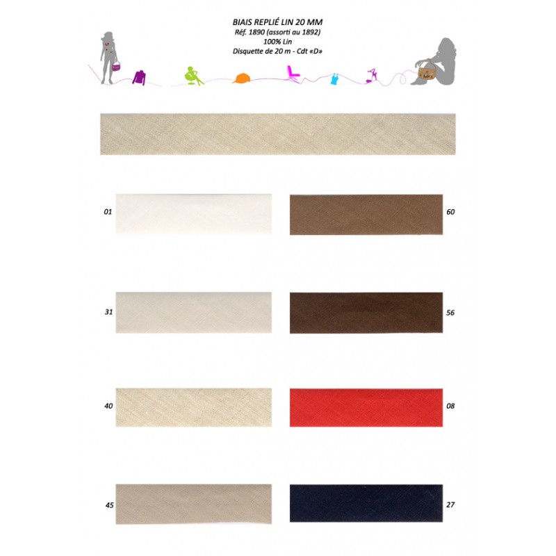 Stephanoise S1890 - BIAIS REPLIE LIN