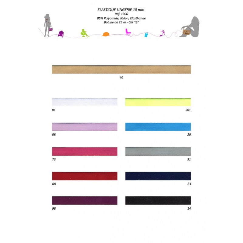 Stephanoise S1906 - ELASTIQUE LINGERIE 10MM