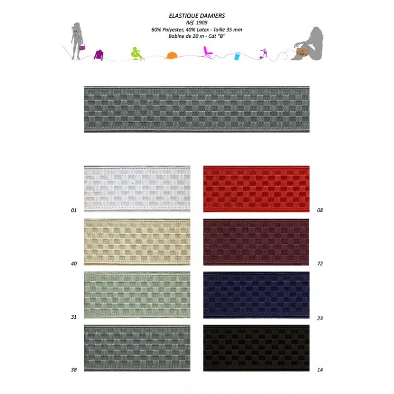 Stephanoise S1909 - ELASTIQUE DAMIERS