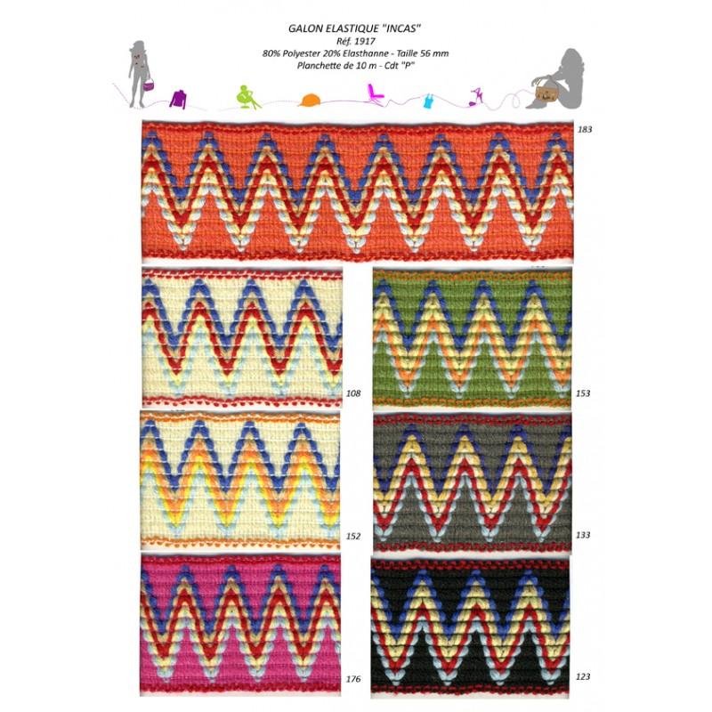 Stephanoise S1917 - GALON ELASTIQUE "INCAS"