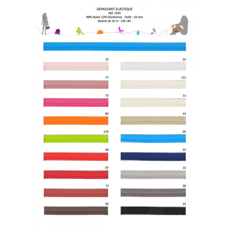Stephanoise S1935 - DÉPASSANT ÉLASTIQUE 10 MM