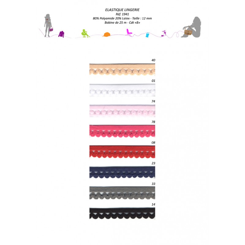 Stephanoise S1941 - ELASTIQUE LINGERIE 12MM