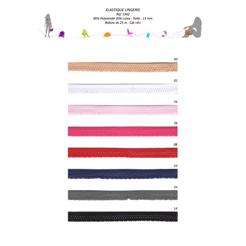 Stephanoise S1942 - ELASTIQUE LINGERIE 13MM