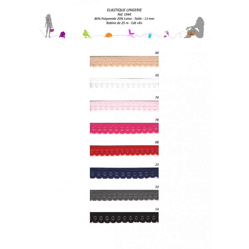 Stephanoise S1944 - ELASTIQUE LINGERIE 13MM