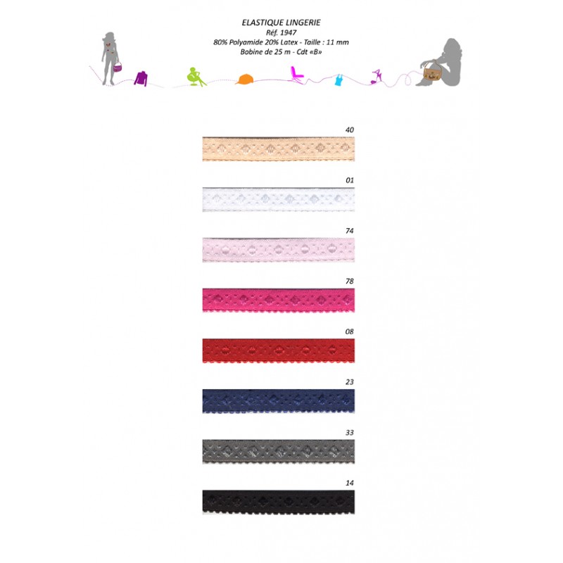 Stephanoise S1947 - ELASTIQUE LINGERIE CAVALIER