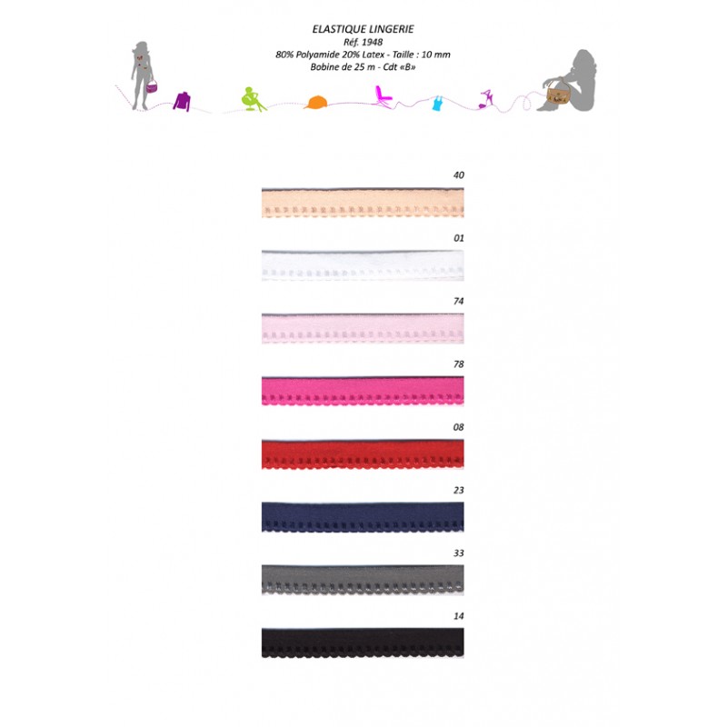 Stephanoise S1948 - ELASTIQUE LINGERIE 10MM