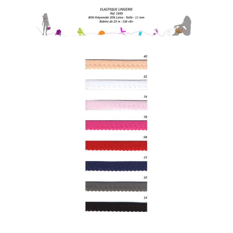 Stephanoise S1949 - ELASTIQUE LINGERIE 11MM