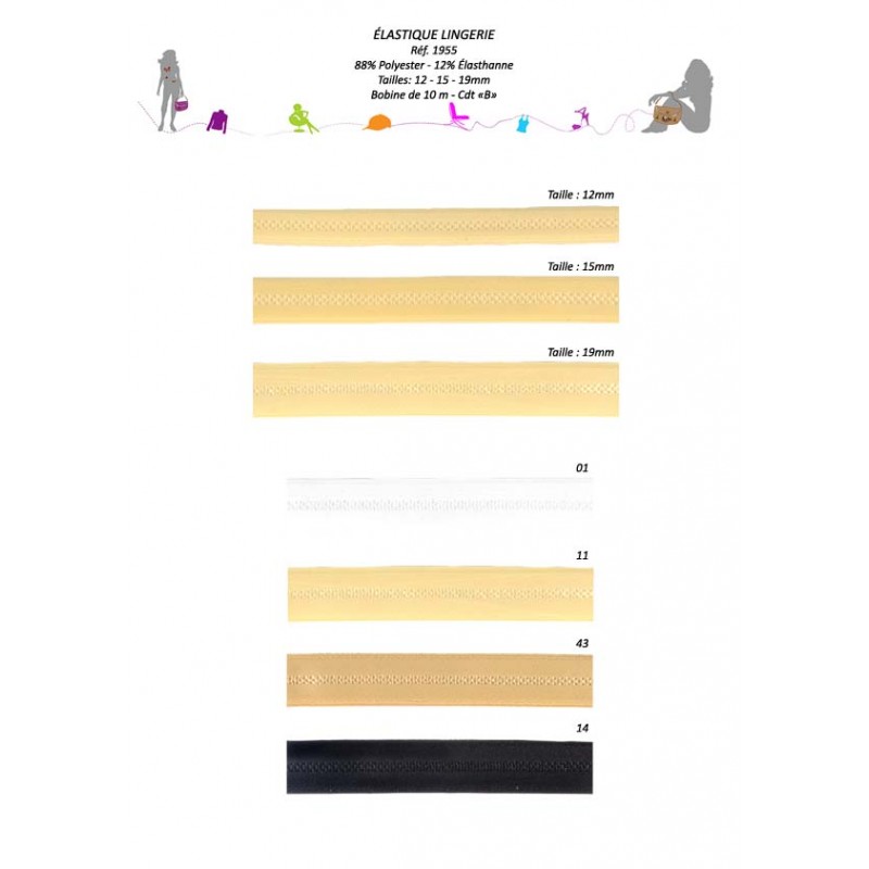 Stephanoise S1955 - ELASTIQUE LINGERIE