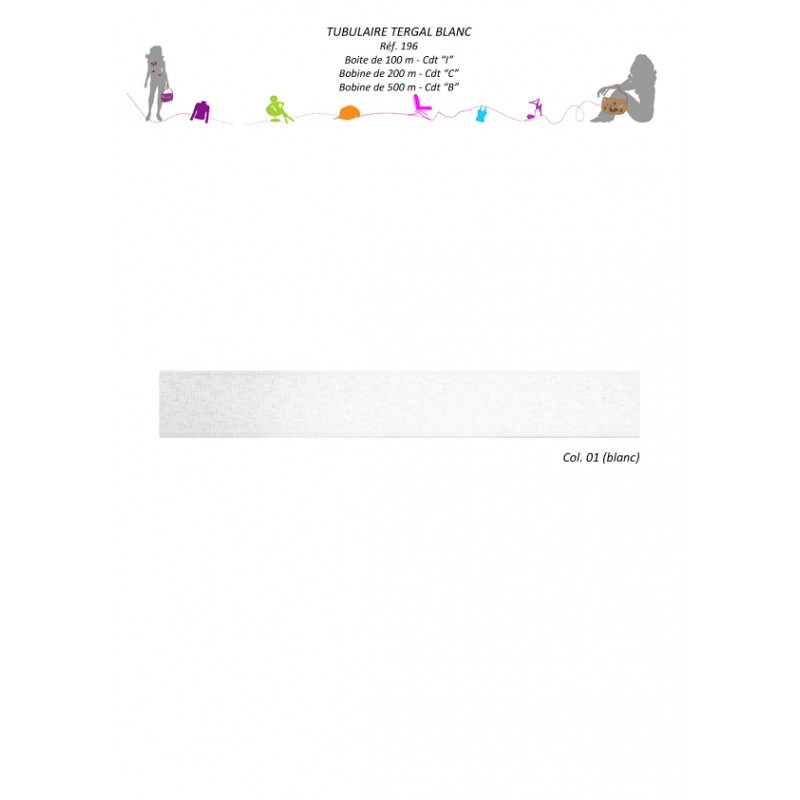 Stephanoise S196 - TUBULAIRE TERGAL BLANC