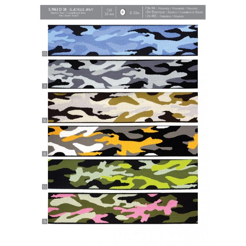 Stephanoise S1963 - ÉLASTIQUE "ARMY" 38MM