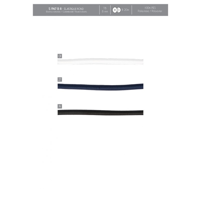 Stephanoise S1967 - ÉLASTIQUE ROND 8MM