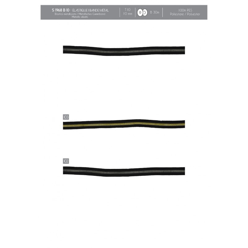 Stephanoise S1968 - ÉLASTIQUE 1 BANDE METAL