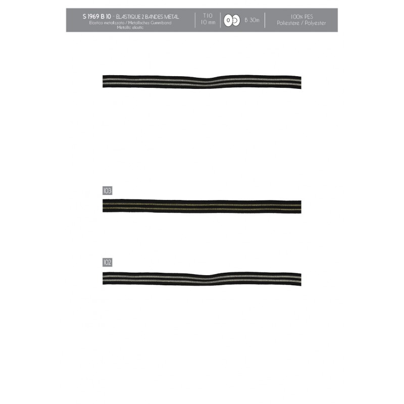 Stephanoise S1969 - ÉLASTIQUE 2 BANDES METAL