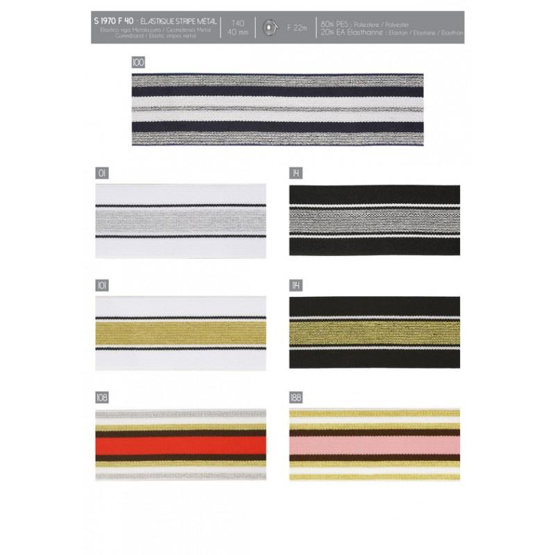 Stephanoise S1970 - ELASTIQUE STRIPE METAL