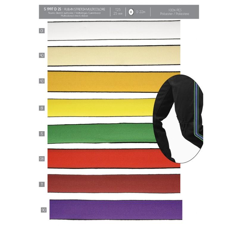 Stephanoise S1997 - RUBAN STRETCH MULTICOLORE